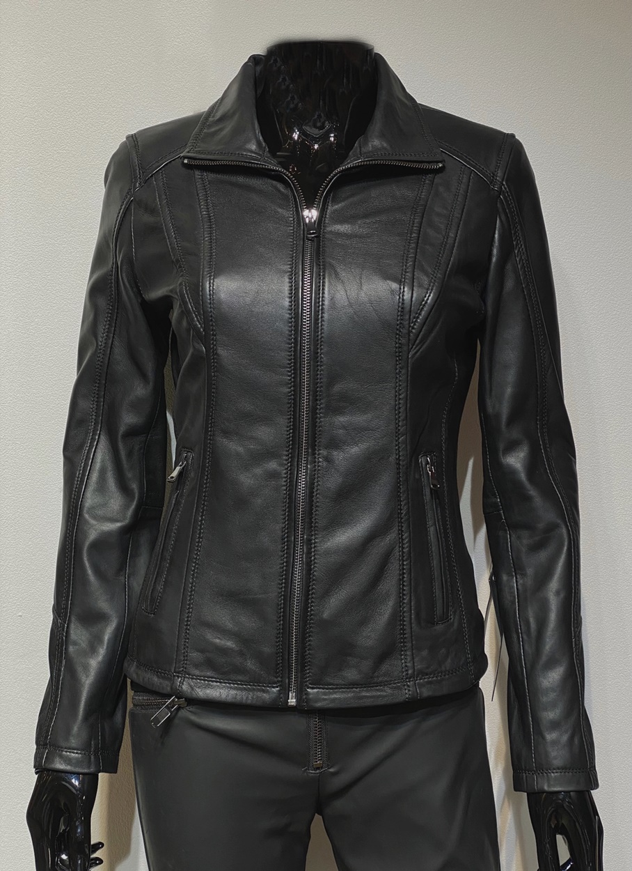 Vergelijkbaar regelmatig Uitgaven 9938A zwart leren jas dames - Nappato Leather Nijmegen